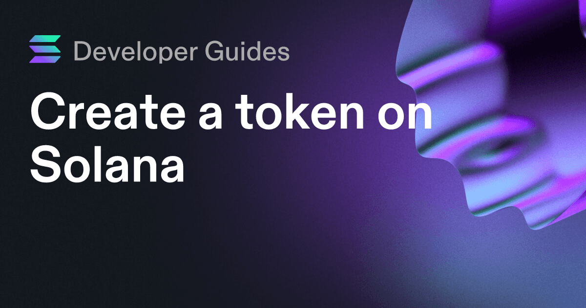 Create a token on Solana